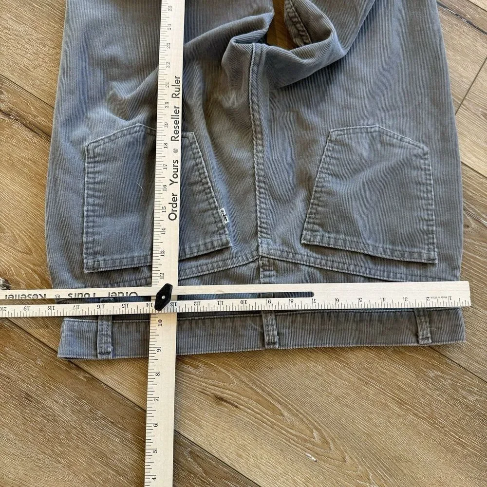 Vintage Levi's 515 Corduroy Jeans Mens 34‎ x 33 Gray USA Made 90s Cords